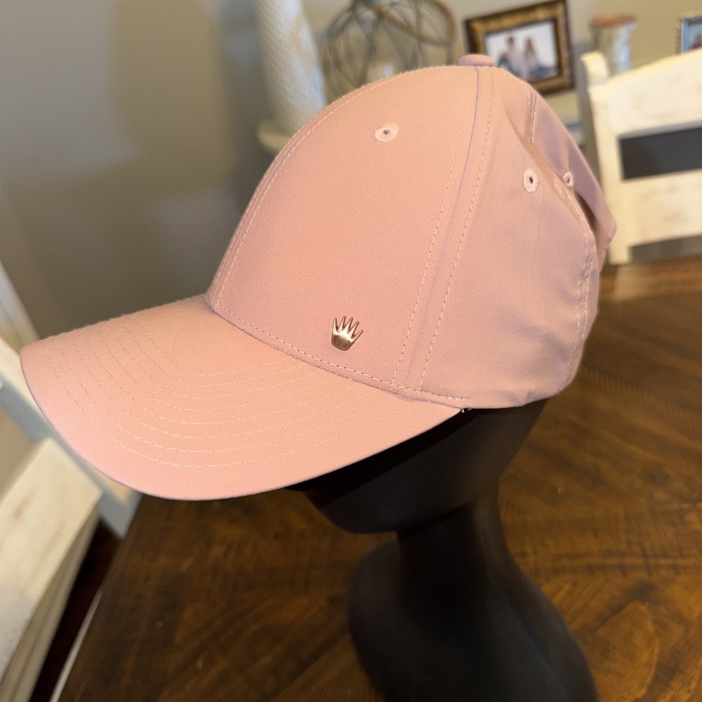 No Bad Ideas Baseball Cap Hat Adjustable Solid Beige Adult Blush Pink Never Worn
